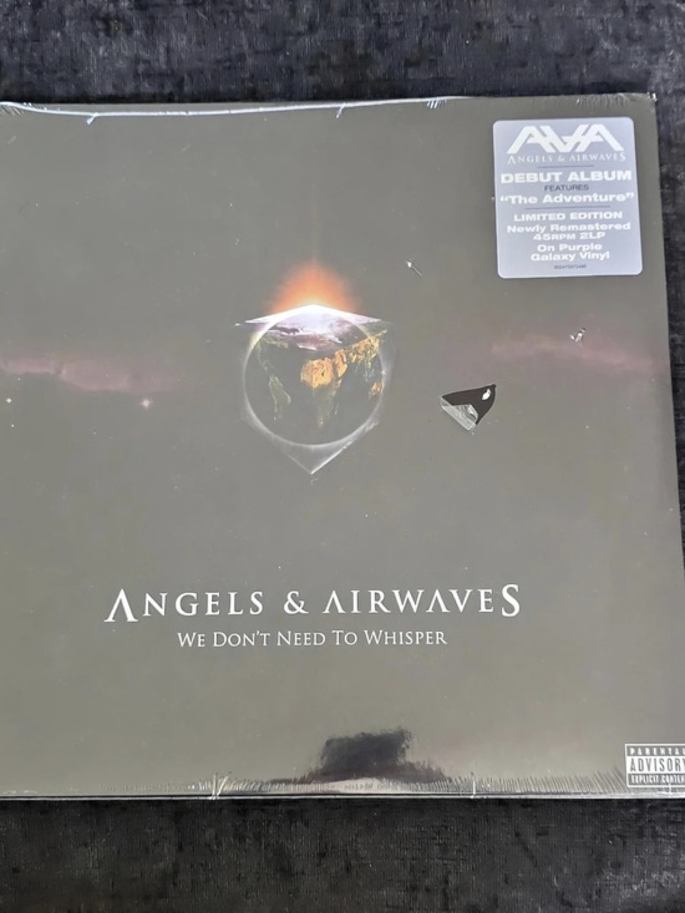 Angels & Airwaves We Don't Need to Whisper Debut Album Vinyl Record Gray & Pink